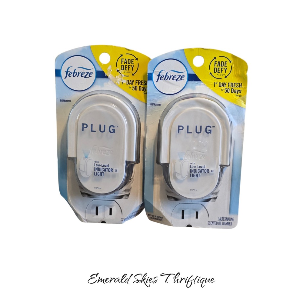 Febreze plug In Air Freshener Fade Defy Plugs Oil Warmer Lot of 5 NEW free ship - Picture 2 of 5